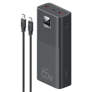 Portable USB Type C Power Bank High Capacity Power Banks 30000mah with Charging Data Cable for Laptop Phone